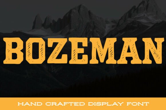 Bozeman: A Rugged Display Font for Bold, Authentic Design