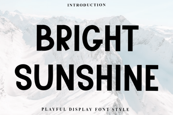 Bright Sunshine: A Festive Typeface for Joyful Designs