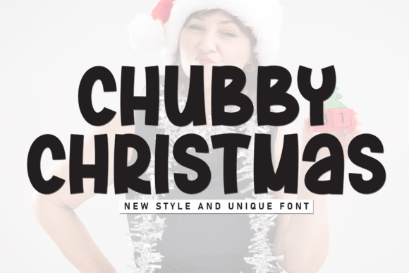 Chubby Christmas: A Friendly Font for Modern Design Projects
