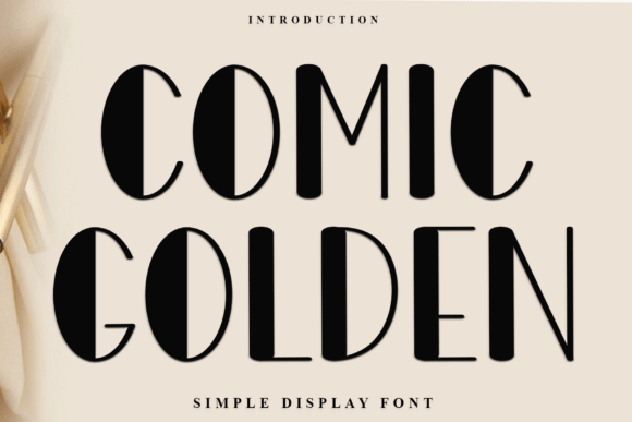 Comic Golden: A Festive Typeface for Joyful Designs