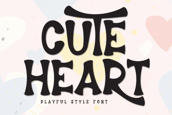 Cute Heart Font: A Casual Display Font for Modern Design Projects