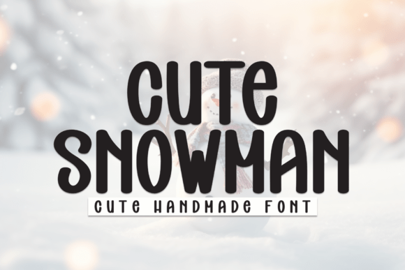 Cute Snowman: A Friendly Font for Modern Design