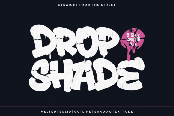 Dropshade Regular: A Bold Typeface for Modern Urban Design