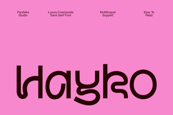 Hayko: A Bold Display Font for Modern Creativity