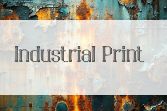 Industrial Print: A Bold Typography Choice for Creative Projects
