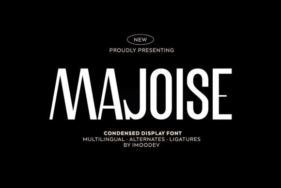 Majoise: A Bold Condensed Typeface for Modern Design Projects