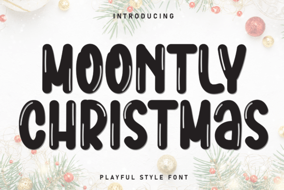 Moontly Christmas: A Friendly Display Font for Modern Designs