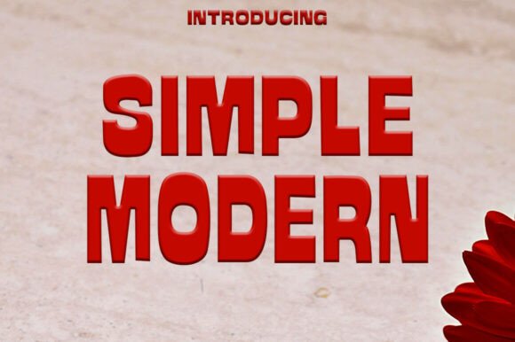 Simplemodern: A Bold Sans-Serif Font for Impactful Design