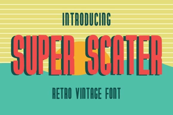 Superscater Regular: A Bold Journey into Retro Typography