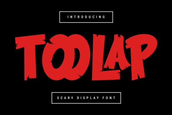 Toolap: Crafting Chilling Visual Narratives with a Haunting Typeface