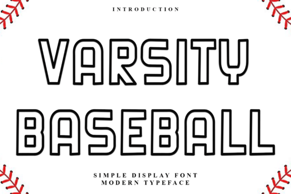 Versatile Varsity Baseball Font